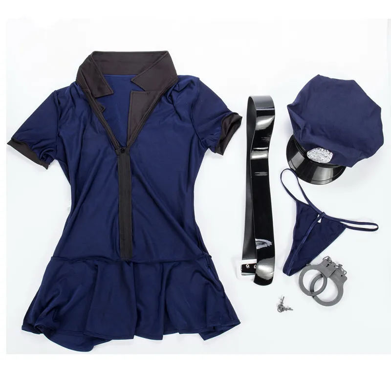 Police Costume Cosplay Ladies Cop Officer