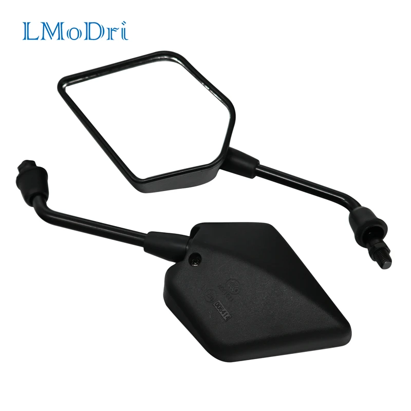 Lmodri Motorcycle Mirror Motorbike Ebike Rear View Side Mirrors 10mm