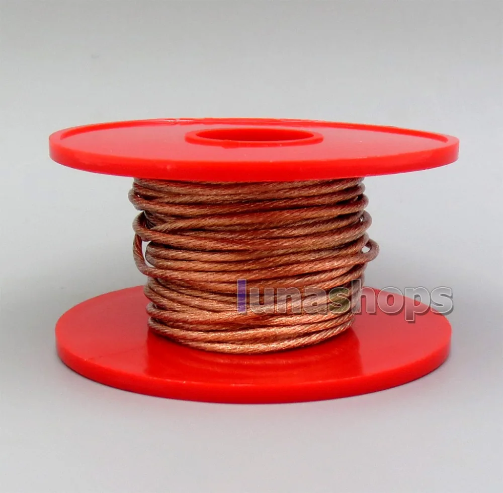 

LN006012 6m Hi-Res 63*0.1mm Bulk Extremely Soft Hi-Res 99.99999% 7N Pure OCC Earphone Headphone DIY Custom Cable(Not Telf)