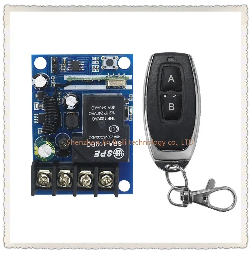 

New DC12--48V 12V 24V 36V 48V 1CH 10A RF Wireless Remote Control Switch System teleswitch 1*Transmitter + 1 *Receiver