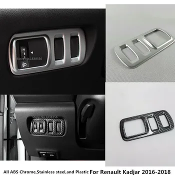 

For Renault Kadjar 2016 2017 2018 2019 Car Stick Front Head Non-Slip Anti Skid Switch Button Trim Frame Lamp Light Hoods Part