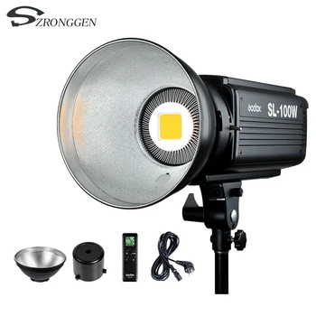 

Godox SL-100W 2400LUX Studio Flash Continuous LED Video Light Bowens Mount with Remote Control + Standard Reflector + Power Cord