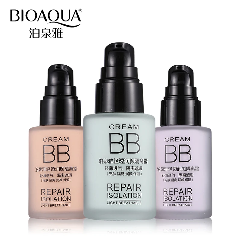 

BIOAQUA Brand BB Cream Face Liquid Foundation Base Make Up Primer Moisturizer Whitening Breathable Cover Acne Makeup