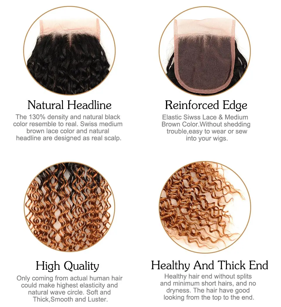 Pinshair Ombre Kinky Curly Hair Weave 4 Bundles 1B 30 Indian Kinky Curly 100 Human Hair Weaving Non Remy Non Remy Hair Extension (111)