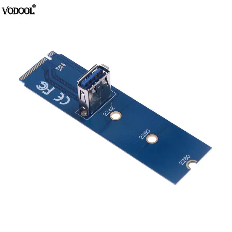 New M.2 NGFF to PCI-E X16 Slot Converter Adapter Graphic Mining Riser Card Screwd USB 3.0VGA Strengthen Extension Screwdriver