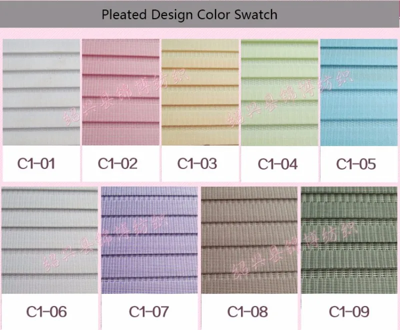 7 pleated sample