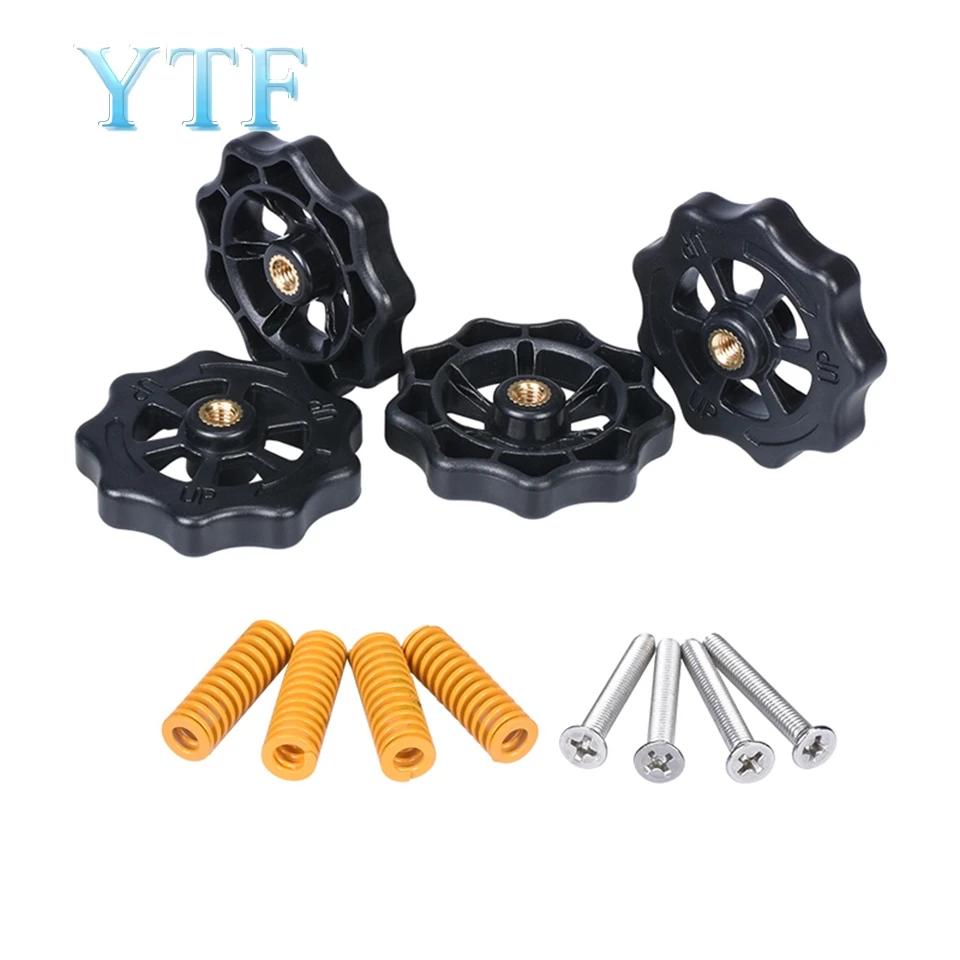 

3D Printer Accessories CR10 Hot Bed Leveling Nut M4*40mm M4 Nut + Spring Leveling Assembly