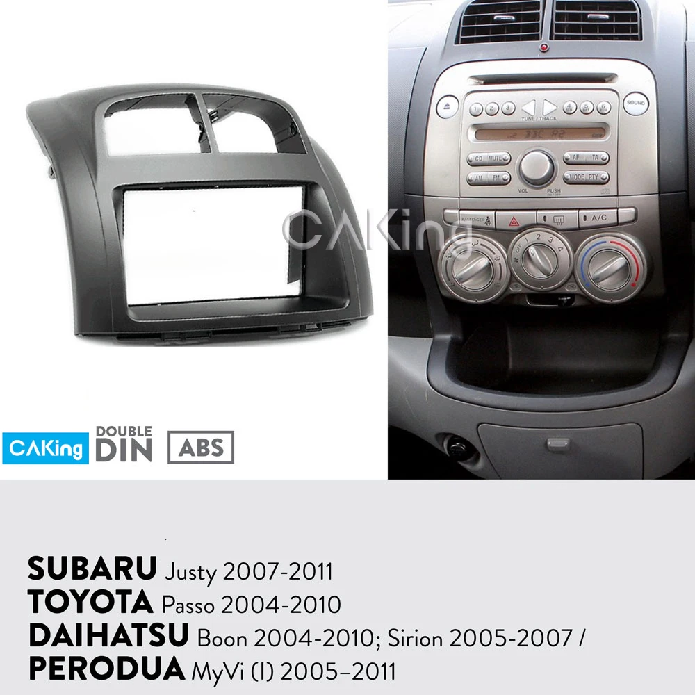 Автомобильная радиопанель Fascia ДЛЯ DAIHATSU Boon 2004 2010 Sirion 2005 2007 / PERODUA MyVi (I) 2011 набор для