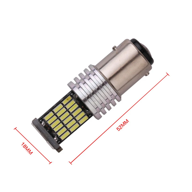 1X Canbus без ошибок 1156 P21W BA15S 1157 45SMD 4014 светодиодный светильник для автомобиля