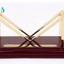 Бизнес-держатель для карт, креативный великолепный медный офисный пластиковый Именной держатель для карт, для сервировки стола, чехол для хранения стола