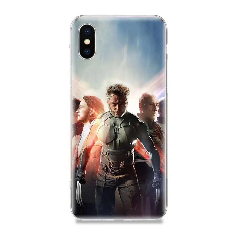 X men Росомаха роскошный силиконовый телефон чехол для iPhone 7 8 6 S Plus 10 Ten XS MAX XR 5 5S SE Art