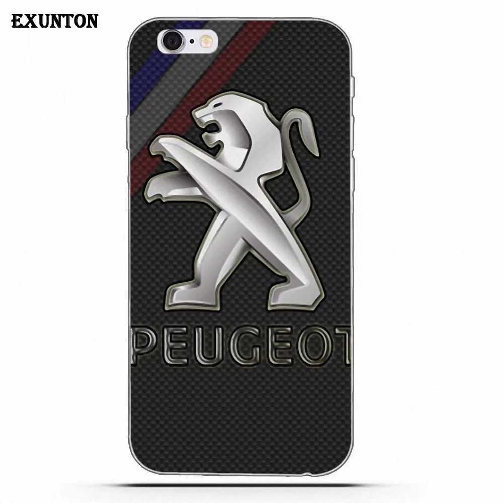 Логотип Peugeot для Apple iPhone 4 4S 5 5C SE 6 6S 7 8 Plus X для Apple iPhone 4 4S 5 5C SE 6 6S 7 8 Plus X TPU