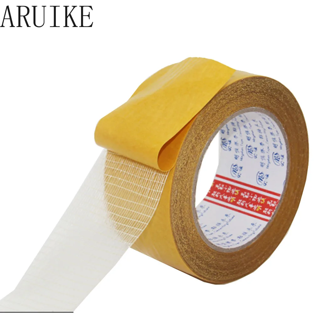 double-sided mesh fiber duct tape high adhesive super transparent carpet doors and Windows sealed glass fiber