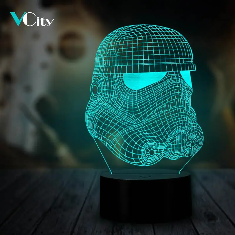 3d лампа VCity Императорский штурмовик светодиодный ночсветильник с USB разъемом