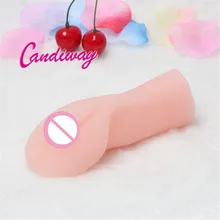 Real Feel Artificial cup Vagina Skin mini Real Pussy tiny Male Masturbation Cup Sex Products Adult