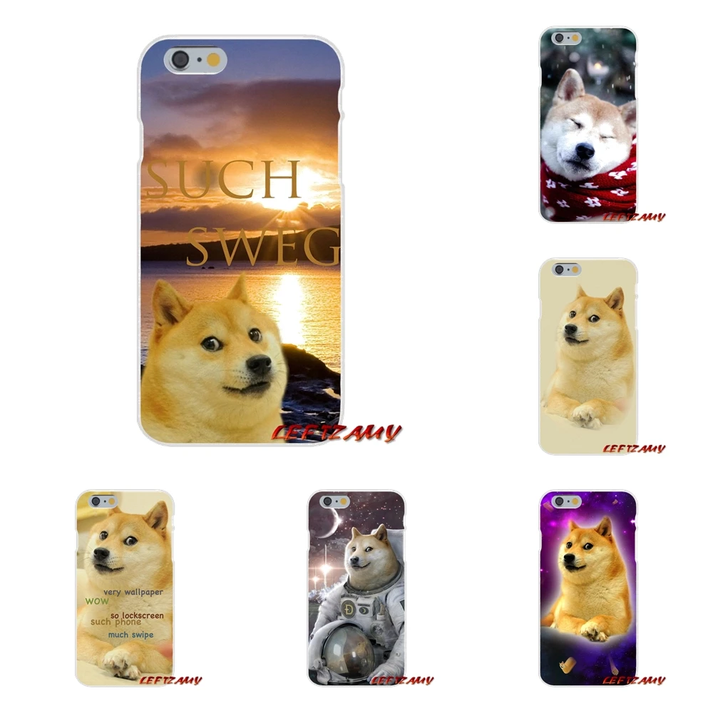 Doge Shibe аксессуары чехлы для телефонов iPhone X XR XS MAX 4 4S 5 5S 5C SE 6 6S 7 8 Plus | Мобильные