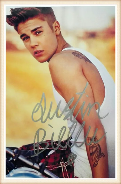 Buy Justin Bieber autographed original signed with pen
