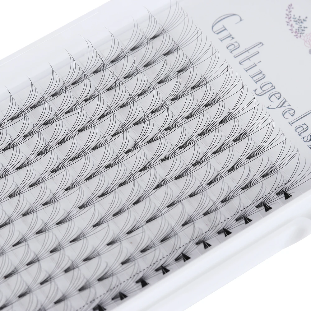 

1 Box 16 Lines 6D Russia Premade Volume Fans Individual False Eyelashes Natural Long Eyelashes Extensions C/D Curl