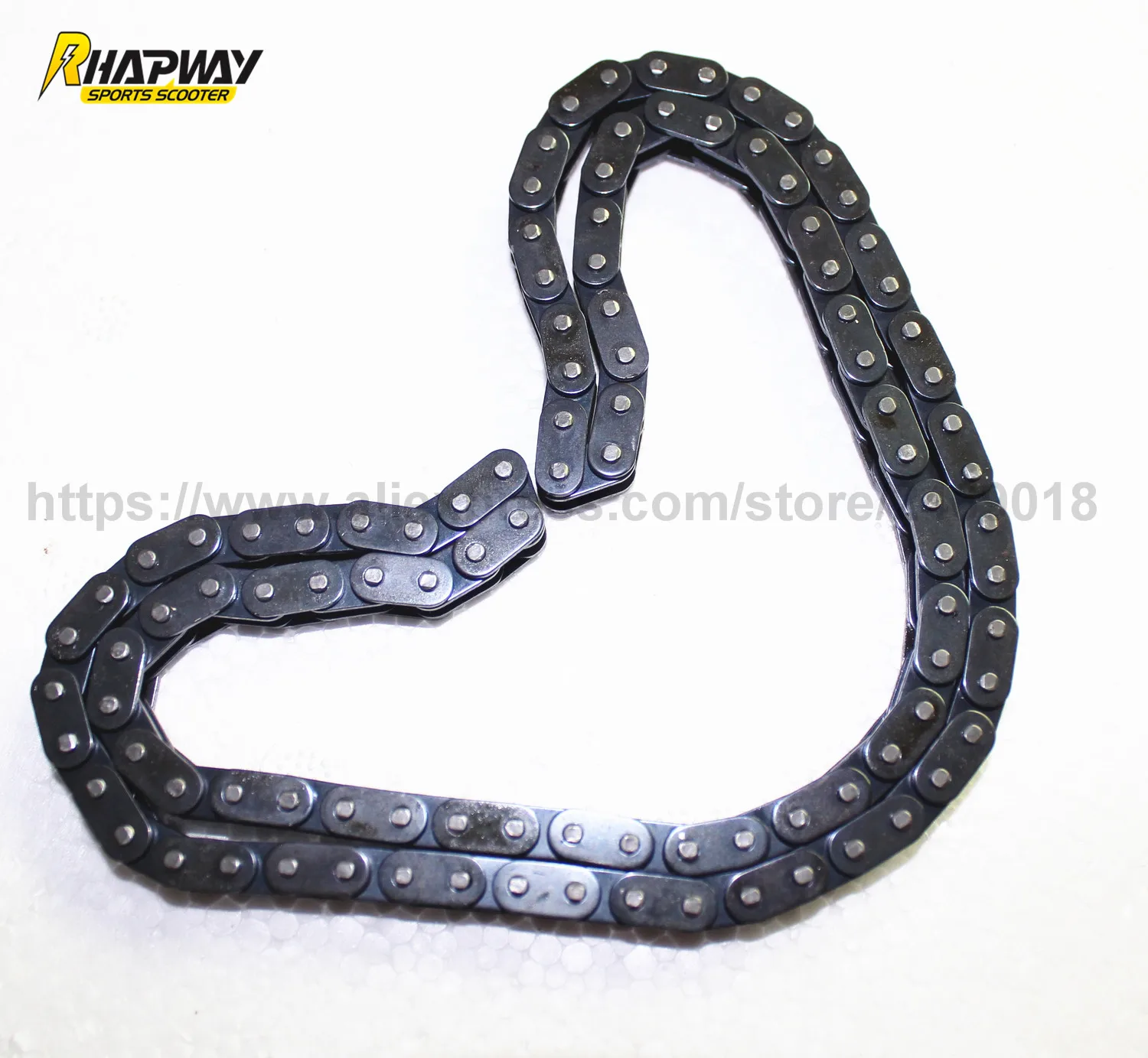25H 104 Links Electric Scooter Chain/H Shape 64cm Length Scooter Chain (Electric Scooter Spare
