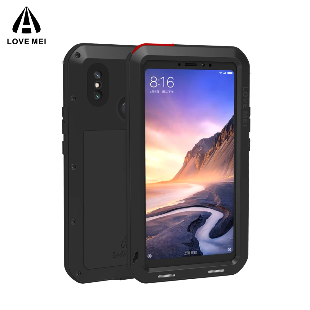Защитная пленка Gorilla glass чехол для Xiaomi Mi Max 3 Алюминиевый металлический