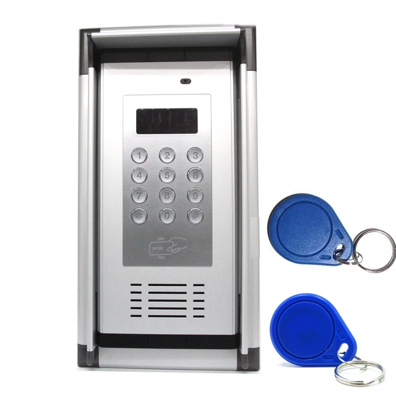 

3G GSM Access Control Apartment Intercom Open by Free Phone Call with RFID Card & Rainproof Hood Home factory secure System K6