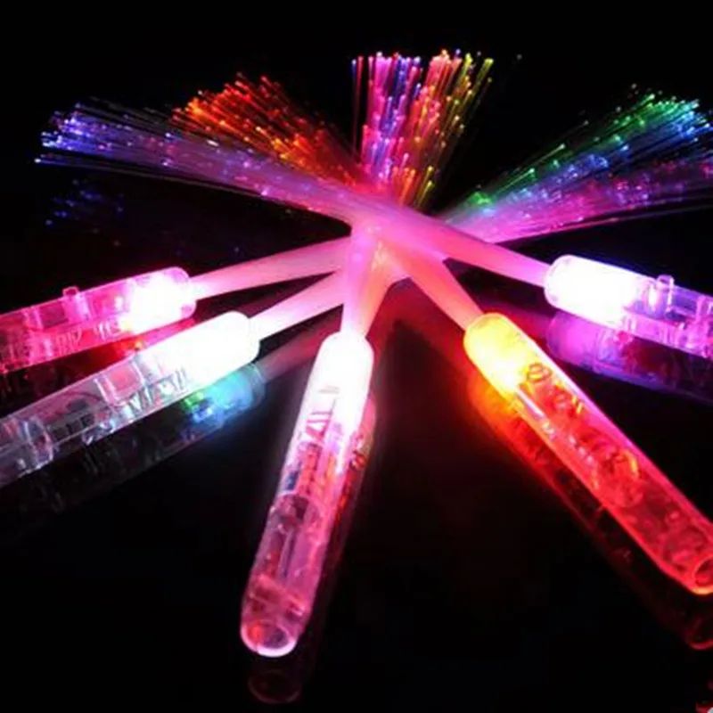 

New 35cm Led toys led light stick toy colorful blinking sticks glow by fiber optic concert props light magic wands stick toys