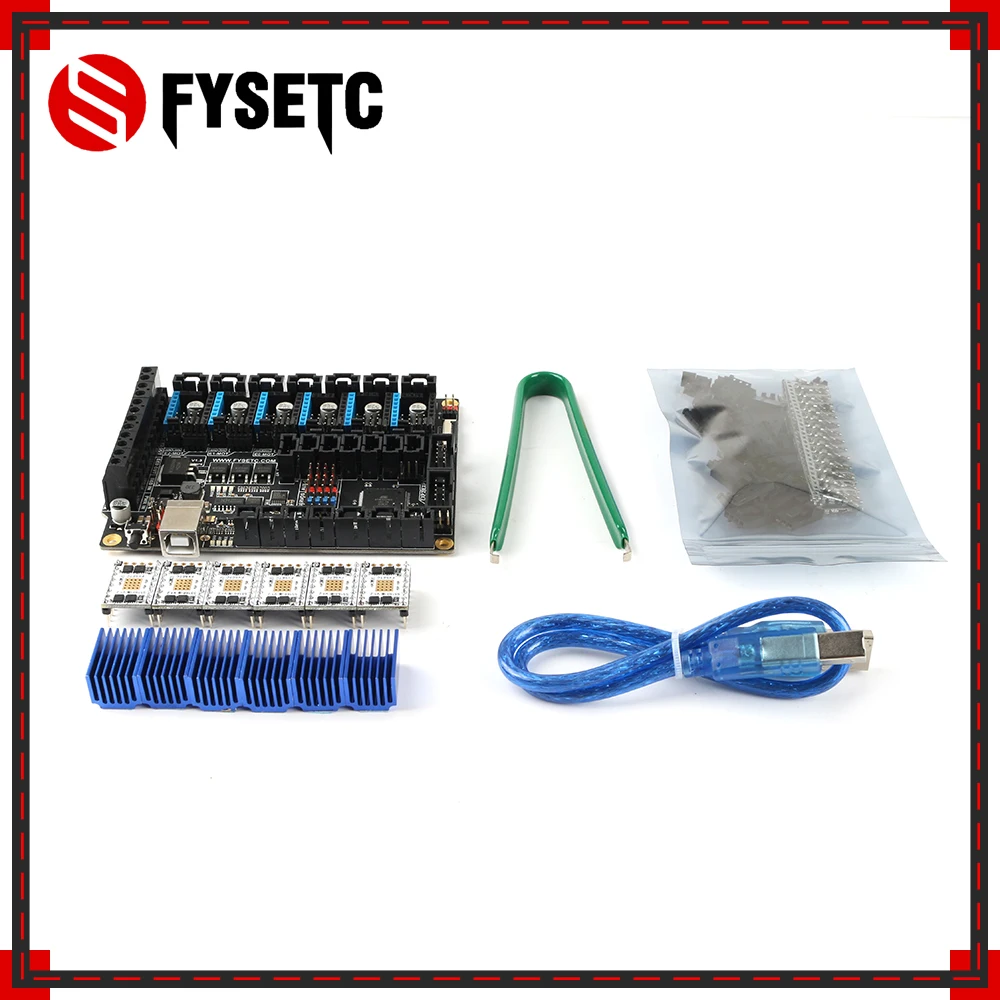 FYSETC F6 V1.3 плата все-в-одном решение электроники материнская плата+ 6 шт. TMC5160 V1.2 SPI высокой мощности Драйвер шагового двигателя VS TMC2130
