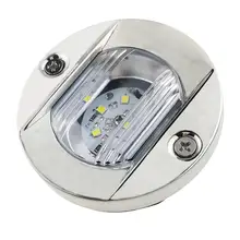 DC12V IP66 Splashproof светодиодный кормовой фонарь морской лодка транца круглый из нержавеющей стали Холодный белый задний фонарь автомобильные аксессуары