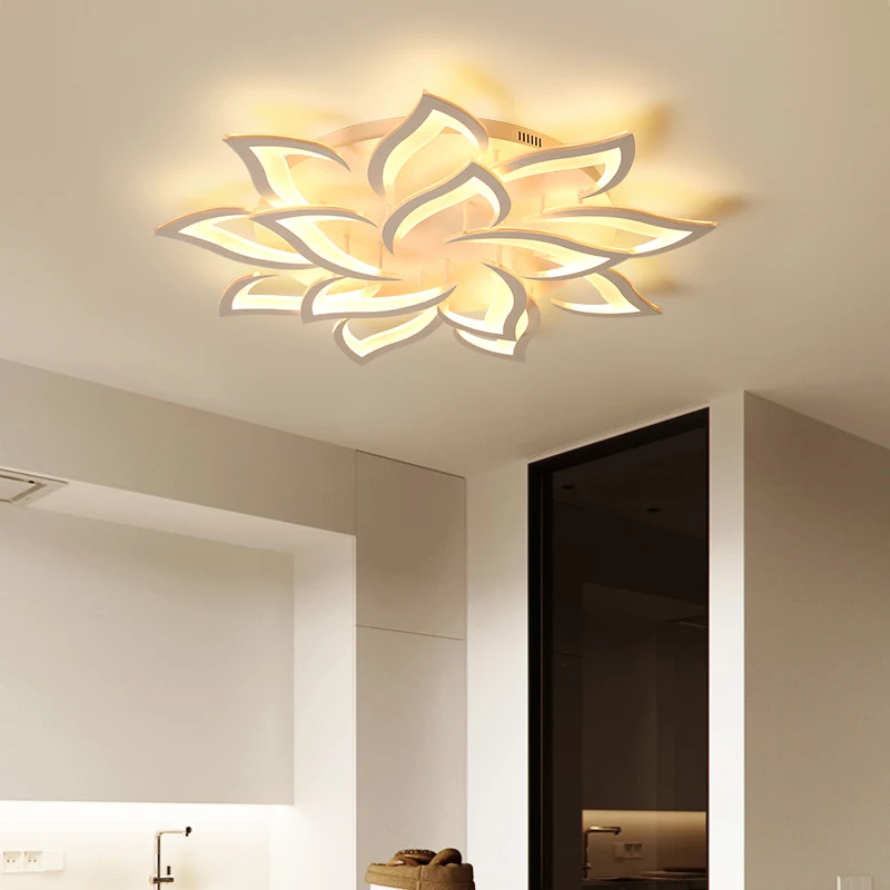 Us 66 78 47 Off Ac85v 260v Modern Led Ceiling Lights For Living Room Bedroom Creativity Type Flower Ceiling Lighting Lamp Free Shipping In Ceiling