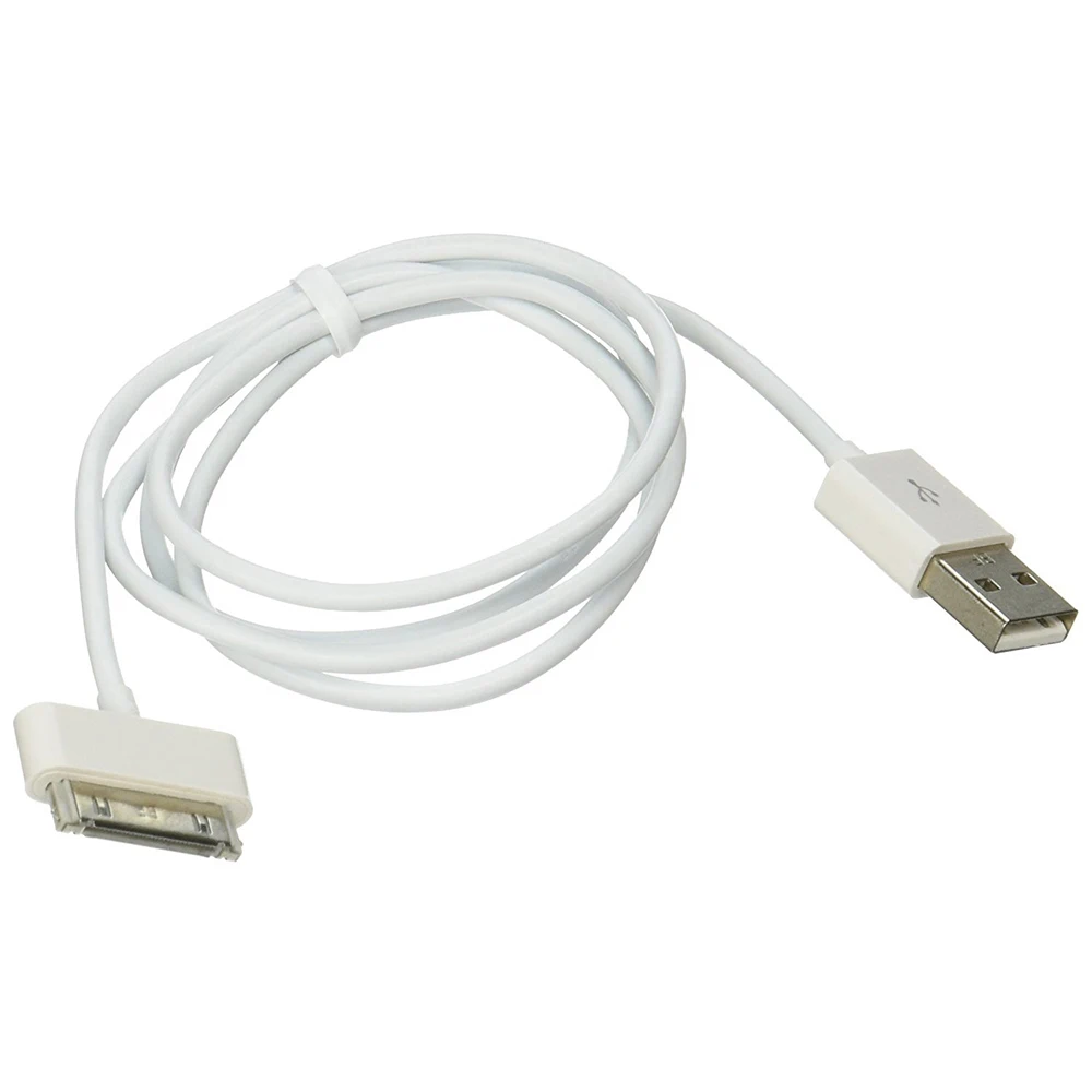 Ascromy Usb Кабель зарядного устройства для iphone 4 4s ipod nano ipad 2 3 iphone 4 s iphone4 iphone 4s 30 pin 1 м Шнур usb зарядный кабель