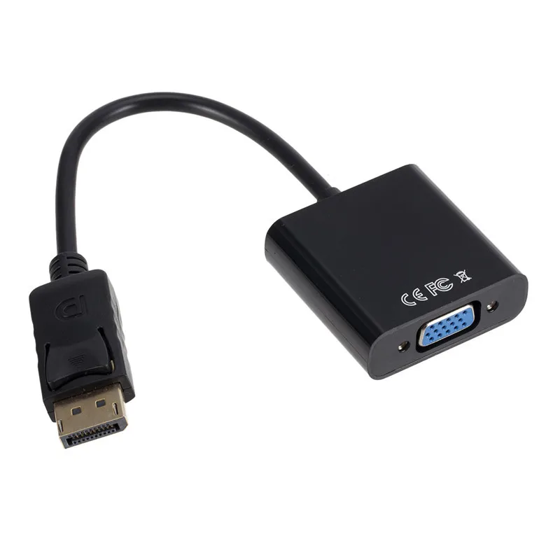 DisplayPort عرض ميناء موانئ دبي لمحول VGA كابل الذكور إلى الإناث محول ل جهاز كمبيوتر شخصي محمول HDTV مراقب العارض DisplayPort عرض ميناء موانئ دبي لمحول VGA كابل الذكور إلى الإناث محول ل جهاز كمبيوتر شخصي محمول HDTV مراقب العارض