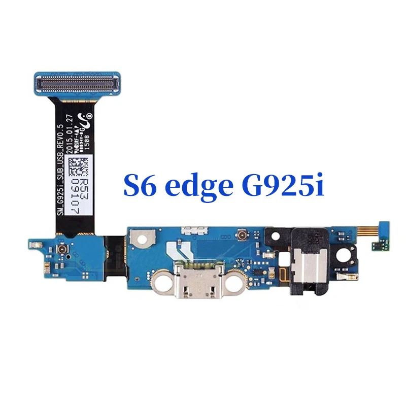 Для Samsung Galaxy S6 Edge G925F G925A G925V G925T G925i док-разъем Micro USB зарядное устройство зарядный порт гибкий кабель