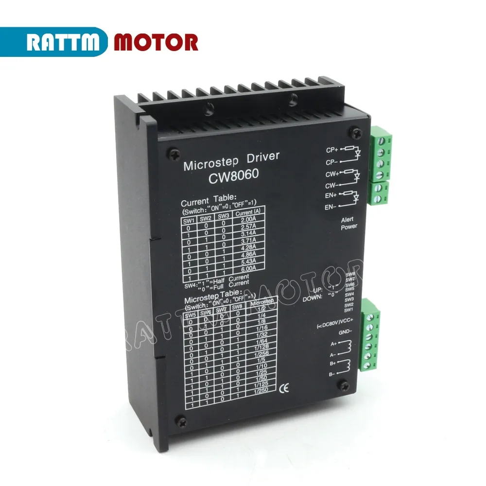 3 оси высокое качество ЧПУ контроллер шагового двигателя комплект 80VDC/6A/256 Microstep для фрезерный станок с ЧПУ мельница CW8060 драйвер