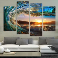 Алмазная картина eigen foto на заказ морская волна морской пейзаж квадратный 5d бриллиантовый рисунок Рождество карты свет pad Хэллоуин украшения