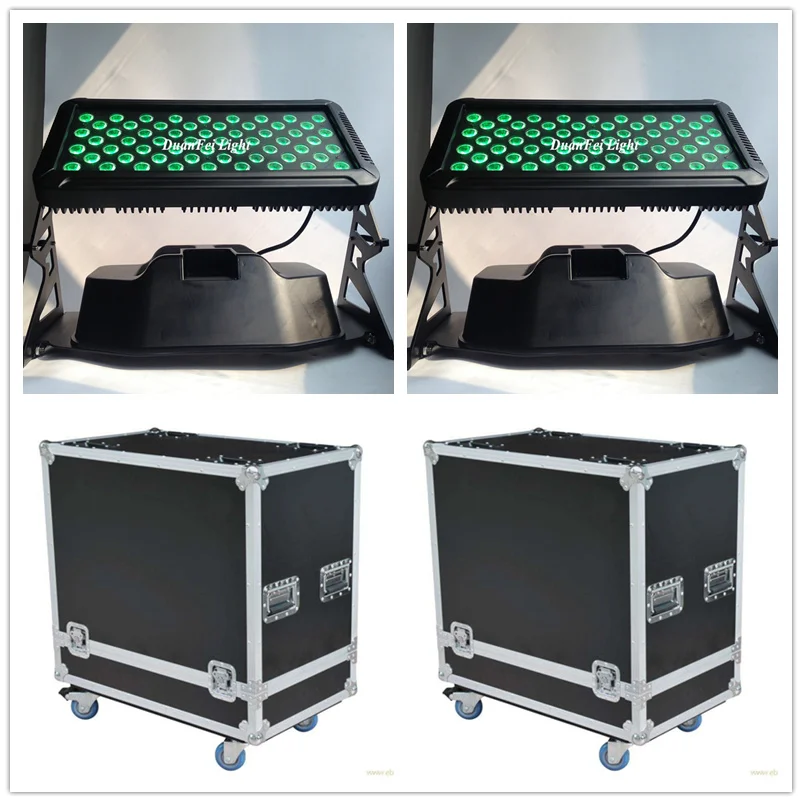 С Flycase 10 шт. наружная точечная стирка lyre dmx rgbw цветной светодиодный светильник для