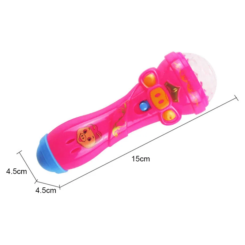 Мини освещение беспроводной микрофон модель забавная музыка караоке милые высокое качество пластмассы детские игрушки светятся в темноте CL5659