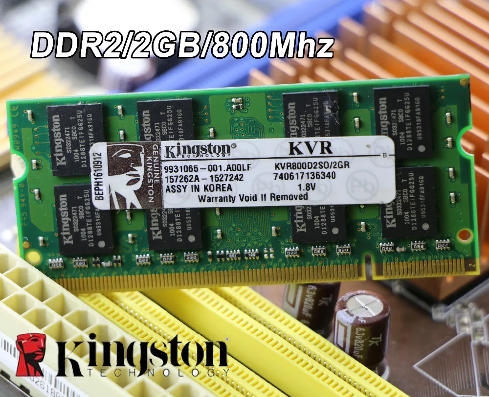 En Ligne D origine Kingston DDR2 2 gb 800 mhz 800 PC2 6400 DDR 2 2g de mémoire pour ordinateur portable Ordinateur Portable RAM 200PIN SODIMM pour intel pour amd