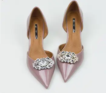 

Luxury Gold and Sliver Colour Removable Rhinestone Crystal Shoe Clip for Women's Shoe Decorations