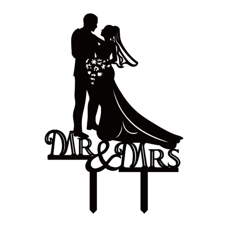 1 шт. креативный акриловый свадебный торт флаг Топпер MR& MRS флажки для торта на свадьбу юбилей вечерние декор для выпечки торта