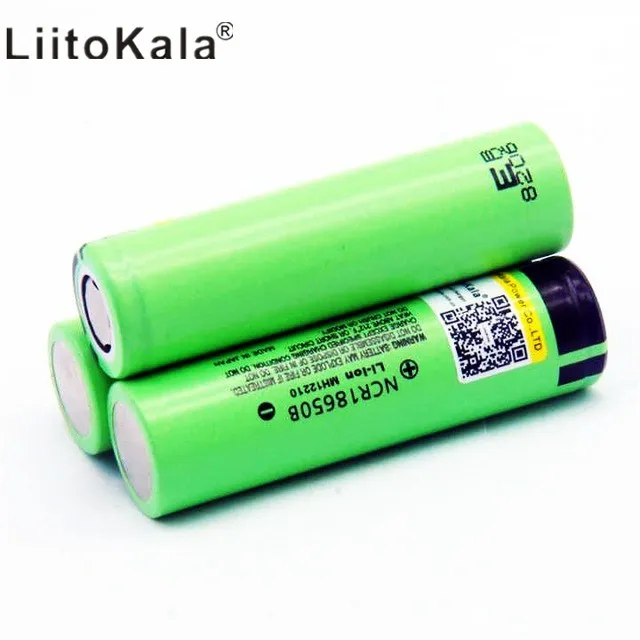 liitokala 18650 3400mAh литий-ионный аккумулятор NCR18650B 3,7 V 3400 аккумулятор