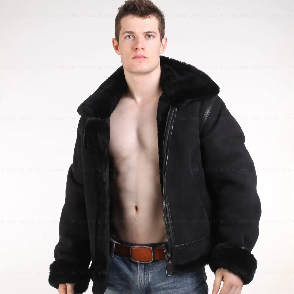 Мужская кожаная куртка B3 Авиатор с мехом|protection|protective leather jacketprotection jacket |