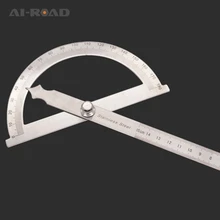 90x150 мм транспортир круглая головка квадратная ремесленник правило линейка машинист из нержавеющей стали общий инструмент