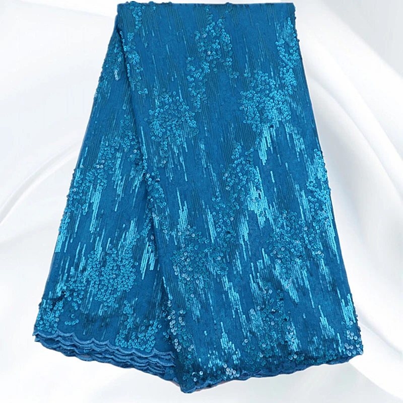 YN134 Top Quality Sequins African Net Lace Material Good Looking Tulle Fabric For Women Free Shipping | Дом и сад