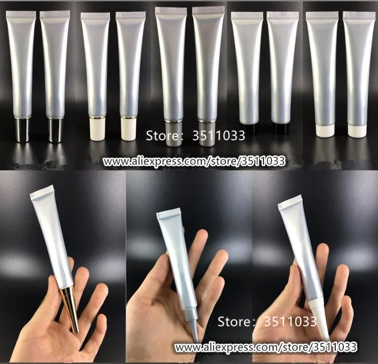 20g Cosmetic Soft Tubes 20ml Grey Color Hose Cosmetics Essence Gel BB Cream Packing Eye Tube Package 50pcs | Красота и здоровье