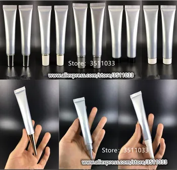 

20g Cosmetic Soft Tubes 20ml Grey Color Soft Hose, Cosmetics Essence Gel BB Cream Packing Hose Eye Cream Soft Tube Package 50pcs