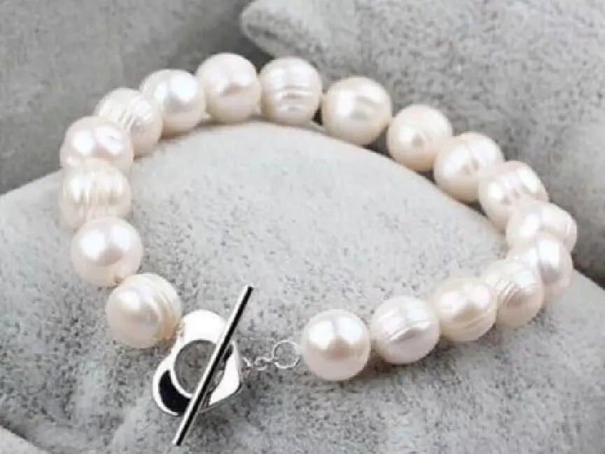 

FREE SHIPPING HOT sell new Style >>>>HOT 11-12mm White SOUTH SEA AAA++ Natural Akoya Pearl Bracelet 7.5-8"r