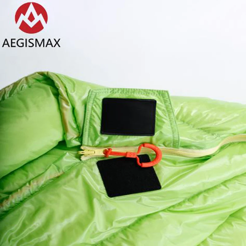 Мини спальный мешок AEGISMAX на пуха белого гуся для взрослых ультралегкий уличный