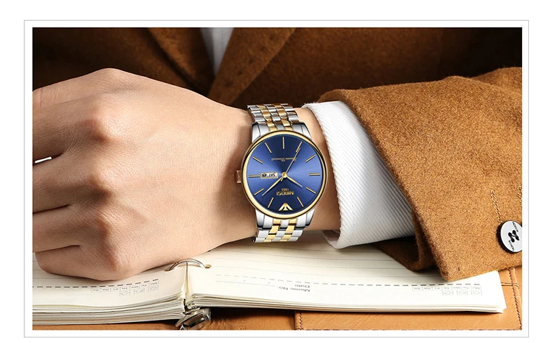 NIBOSI часы мужские модные спортивные Кварцевые полностью стальные золотые деловые мужские s часы Лидирующий бренд Роскошные водонепроницаемые часы Relogio Masculino