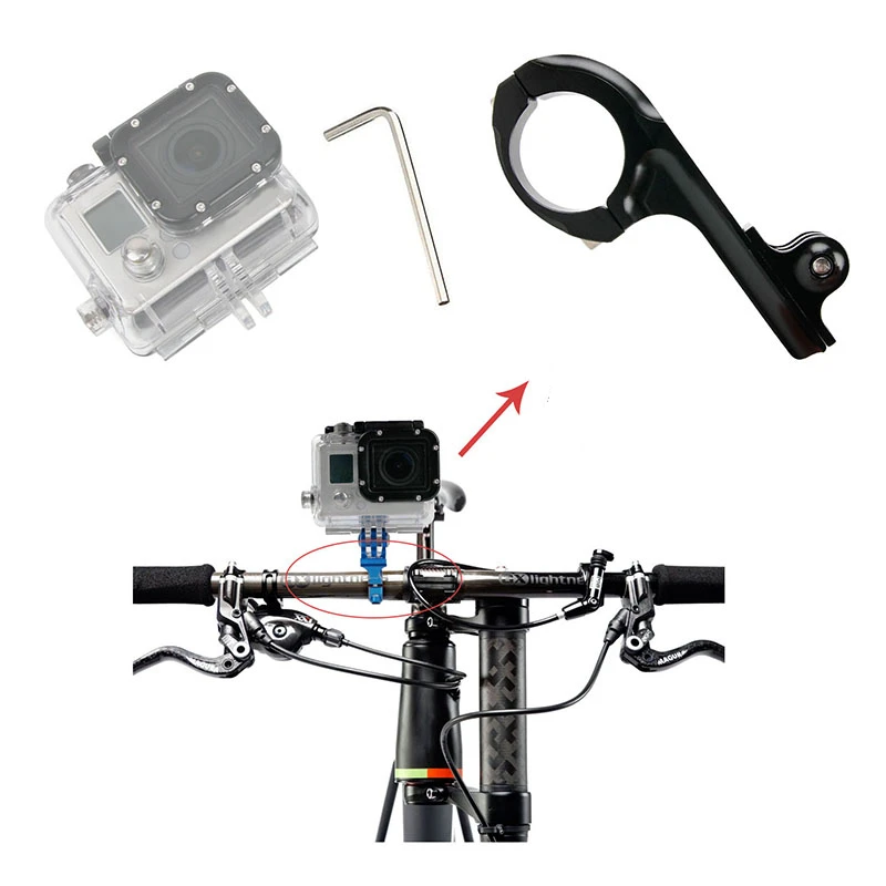 Action-Camera-Accessories-Bike-Metal-Handlebar-Mount (2)