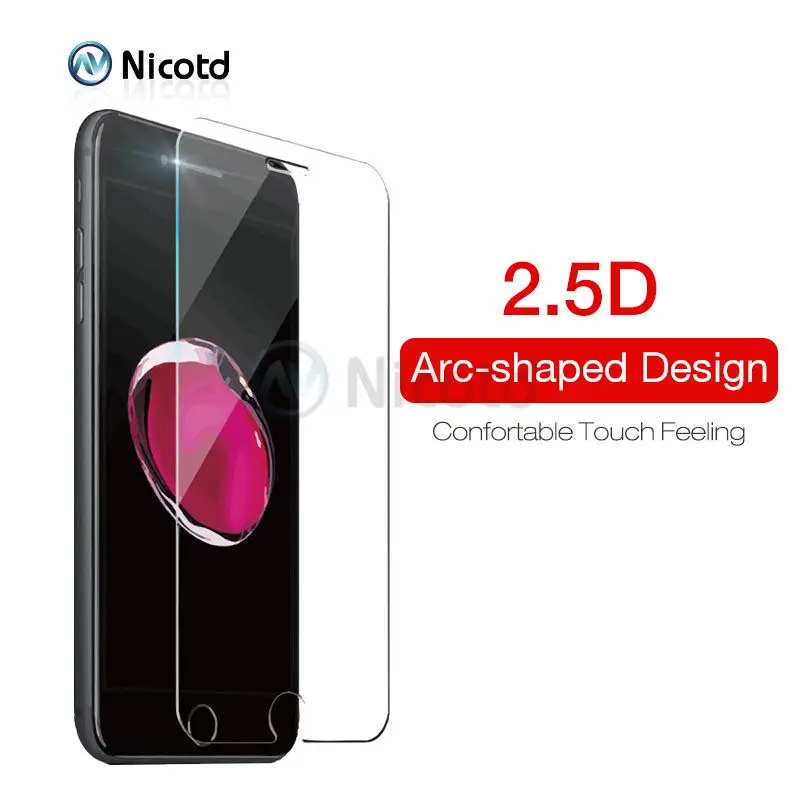 Tempered Glass for iPhone 8 plus Screen Protector Film for iPhone 7 Plus Glass for iPhone X SE 5 5S Tough Protection Glass Cover